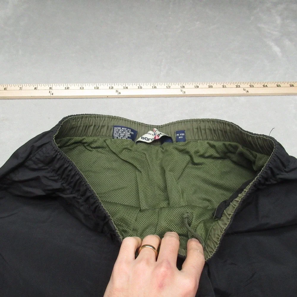 Polo Sports Pants Mens XL Black Elastic Waist Lightweight Streetwear‎ Rain 32x32